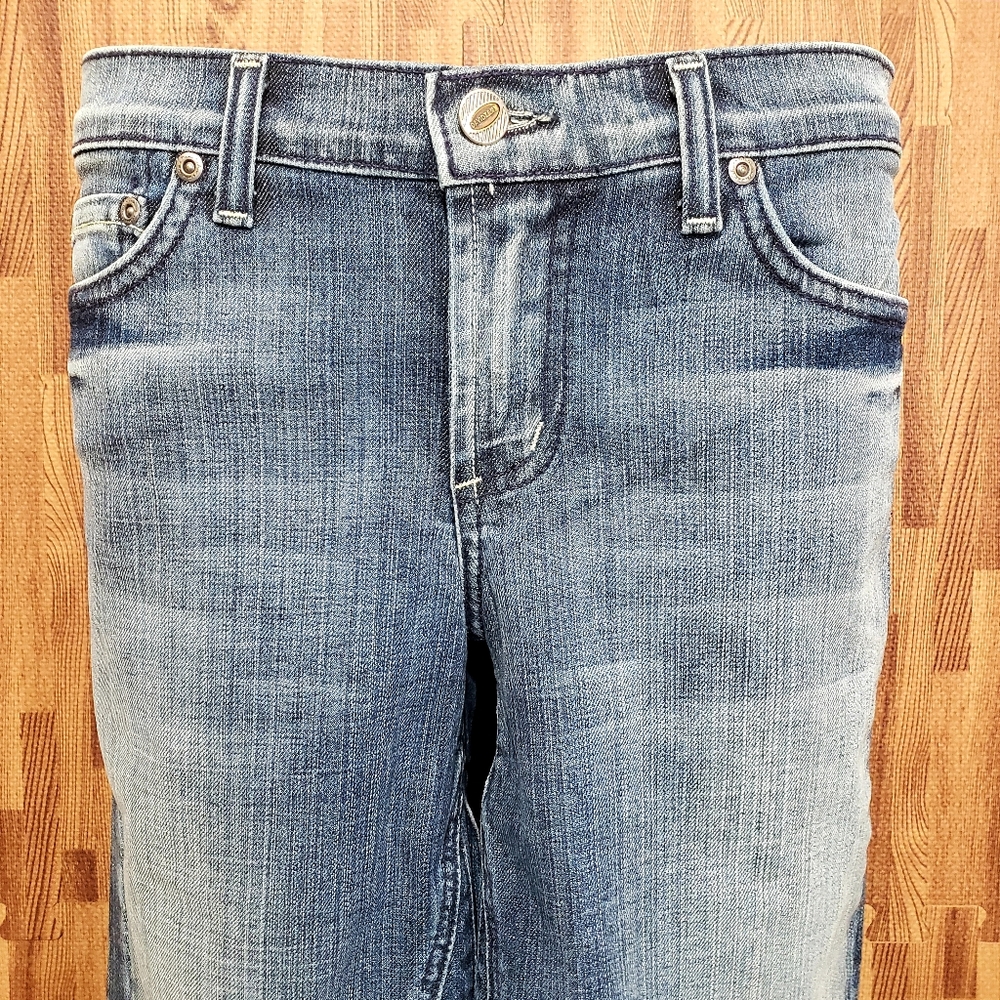 Sz 26 NWTDavid Kahn Lana Frayed Cropped Jeans… - Picture 3 of 9